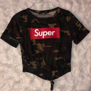 Camp fashion nova crop top size small